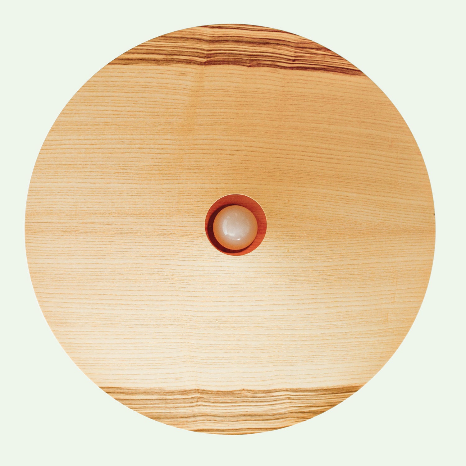 Orthogonale Untersicht auf die Hängeleuchte "Seitenkern" von Torsten Franke