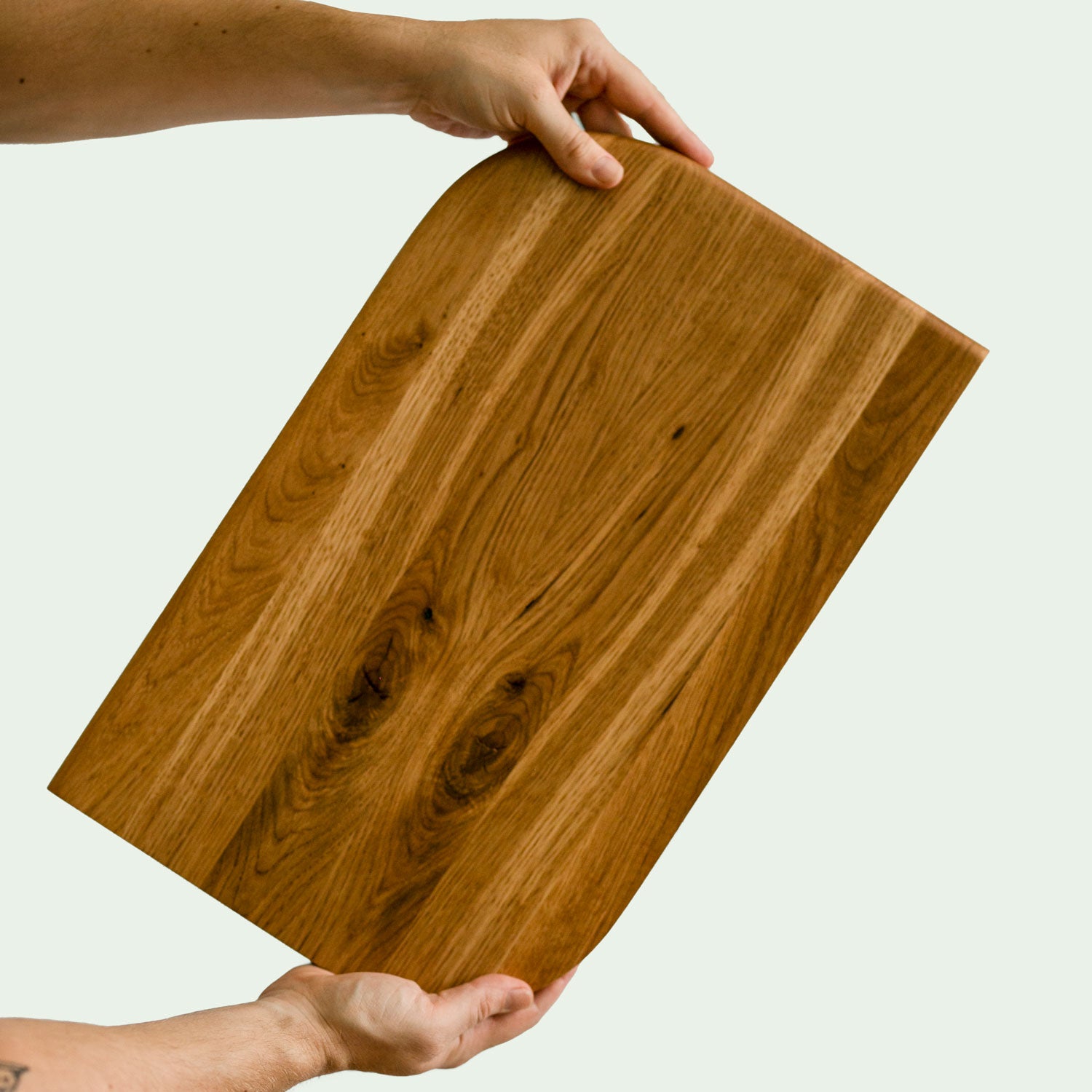 Schneidebrett Holz Groß Eiche, Blattform