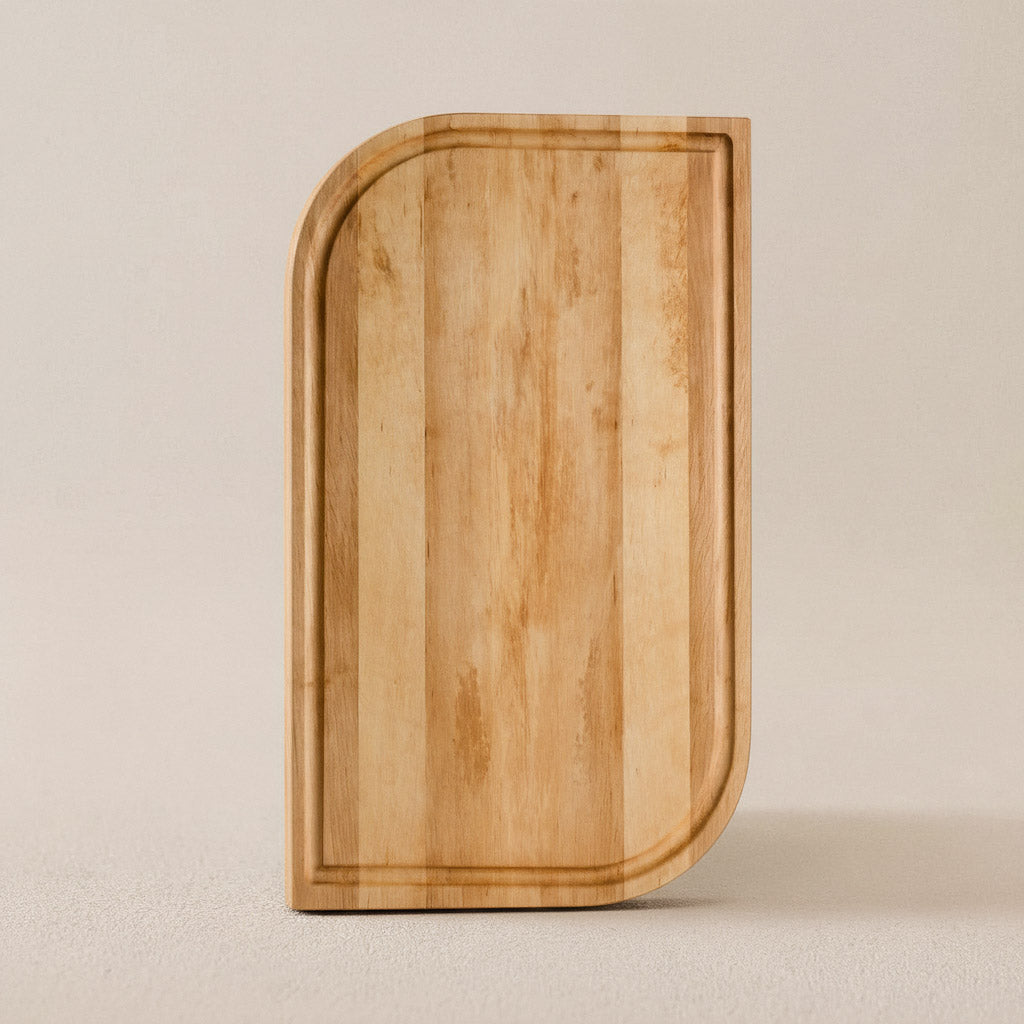 Massivholz Schneidebrett Groß mit Saftrille Erle Talino 02