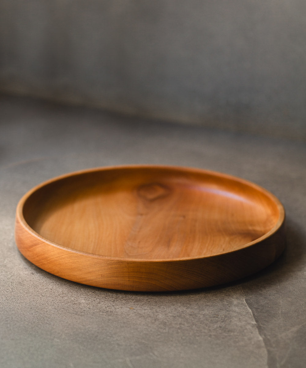 Holzschale Kirsche 28x2,5 cm Einzelstück