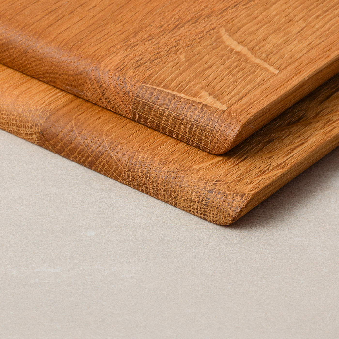 Klemmbrett A5 Eiche Holz als Schreibunterlage für Notizen, Skizzen und Mitschriften, Detailansicht Kantendetails