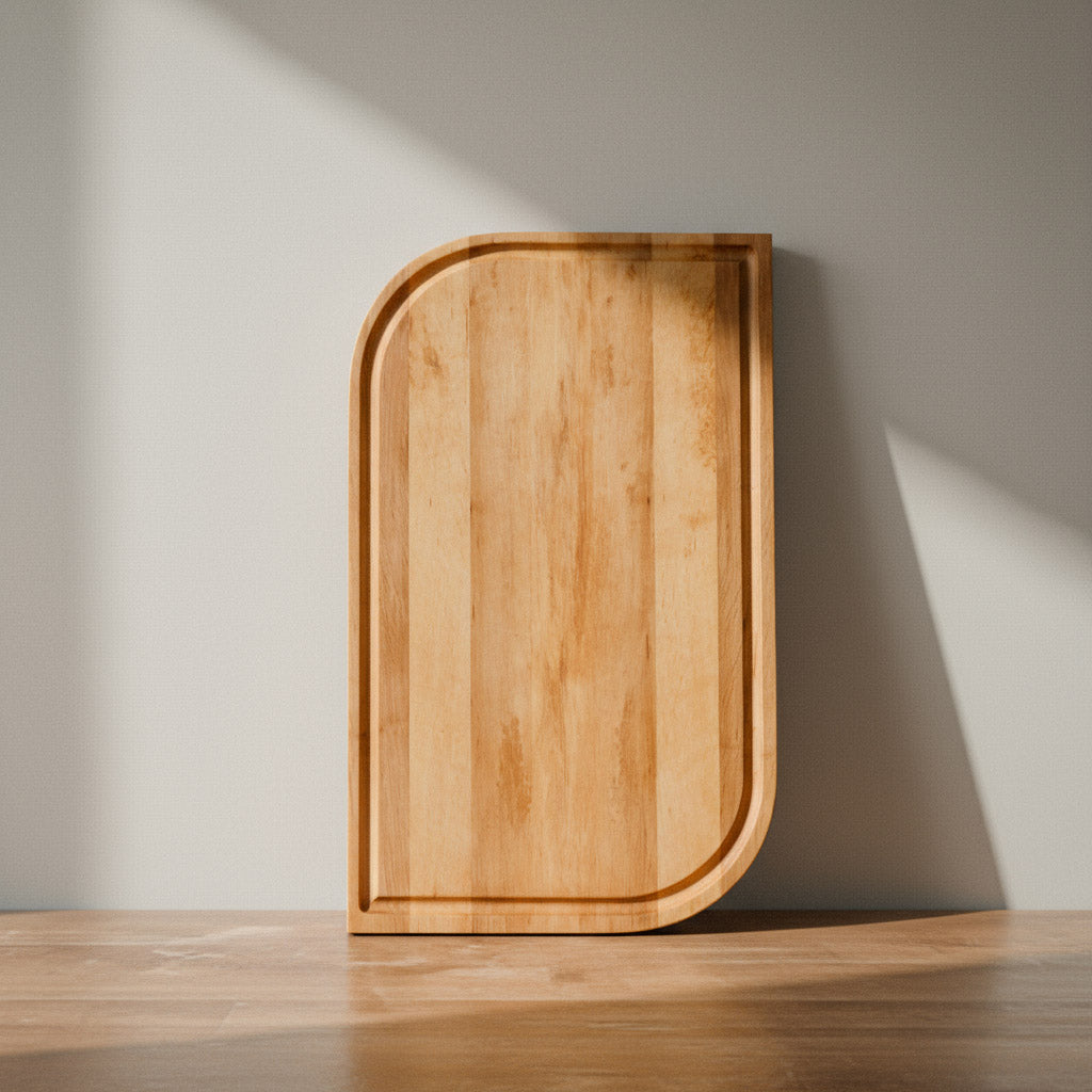 Schneidebrett Holz Groß Erle, Blattform