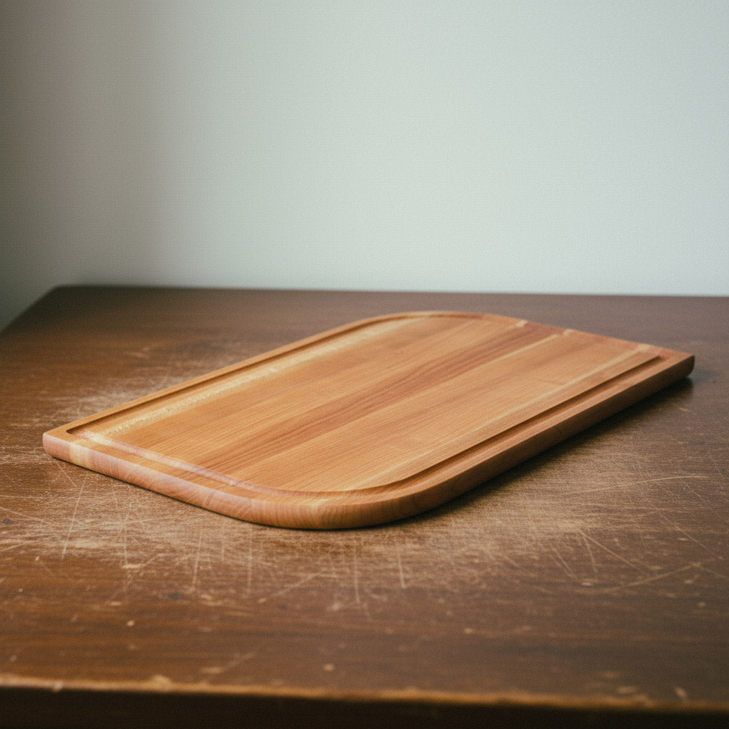 Schneidebrett Holz Groß Kirsche, Blattform