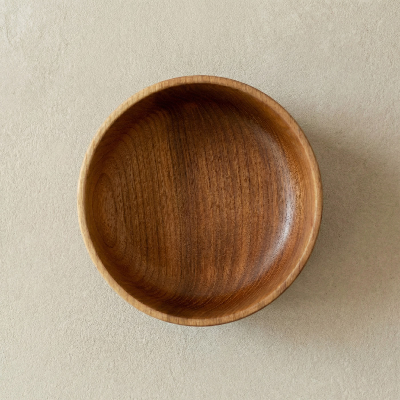 Holz Schale aus Ulmenholz / Rüster, handgedrechselt mit natürlichem Bienenwachs Finish ⌀ 11,5 cm